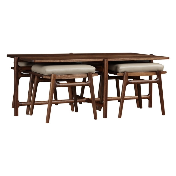 Walnut Grove Cocktail Table with stools