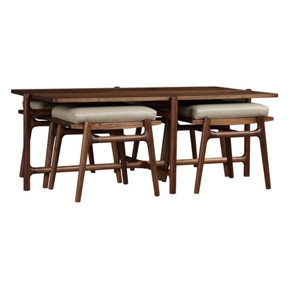 Walnut Grove Cocktail Table with stools