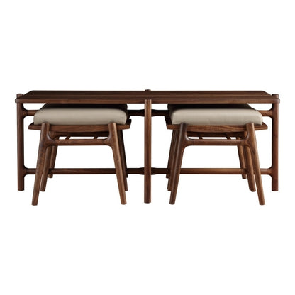 Walnut Grove Cocktail Table with stools