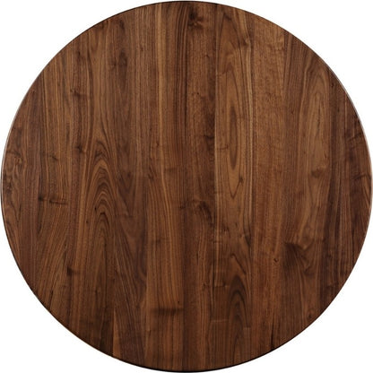 Walnut Grove Round Cocktail Table top view wood grain