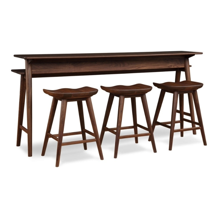 Walnut Grove Gathering Island with stools