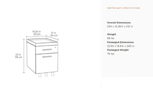 Centro 6407 File Pedestal