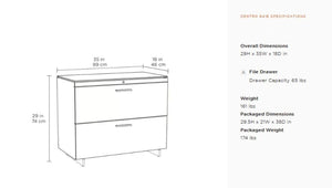 Centro 6416 File Cabinet