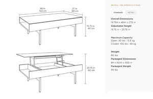 Cloud 9 Lift-Top Coffee Table 1182