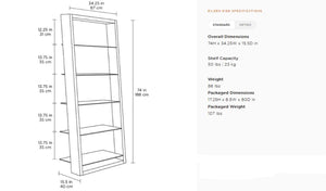 Eileen 5166 Leaning Shelf
