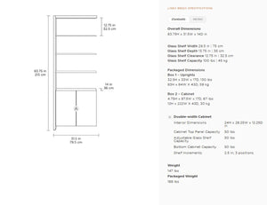 Linea 5802A Double Shelf Extension