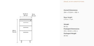 Sequel 20 6114 3-Drawer Cabinet