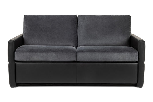 Gray sofa bed on a white background