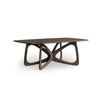 Butterfly Fixed-Top Table seared oak finish