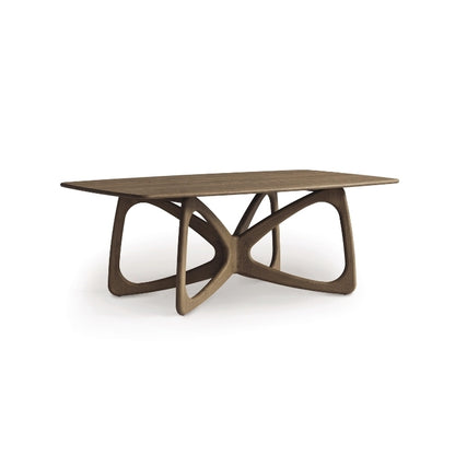 Butterfly Fixed-Top Table taupe oak finish