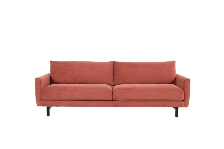 Carmet Elements Sofa high leg in sangria head on
