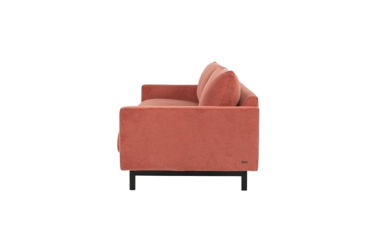 Carmet Elements Sofa high leg in sangria side view