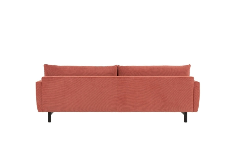 Carmet Elements Sofa high leg in sangria back view