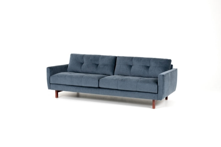 Carmet Elements Sofa high leg in blue angled view