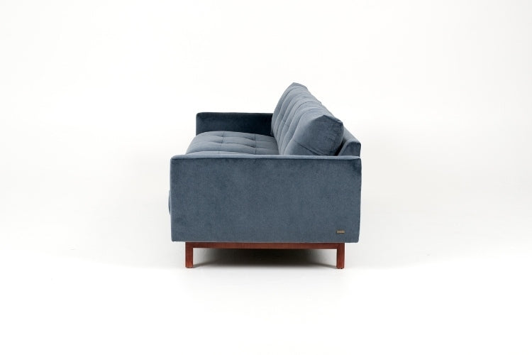 Carmet Elements Sofa high leg in blue side view