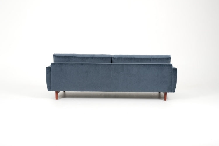 Carmet Elements Sofa high leg in blue back view