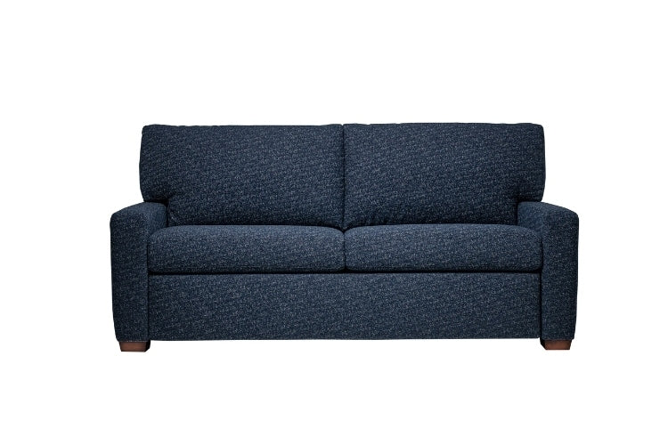 Two seat Blue fabric sofa 