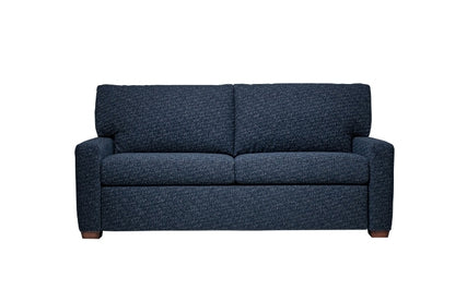 2 seat Navy Blue fabric Sofa with texture look. 