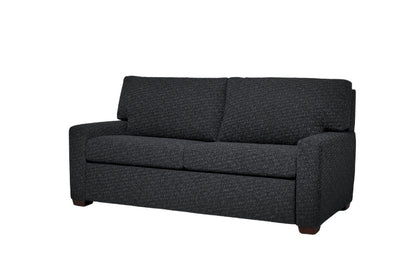 Dark gray two seat sectional sofa bed