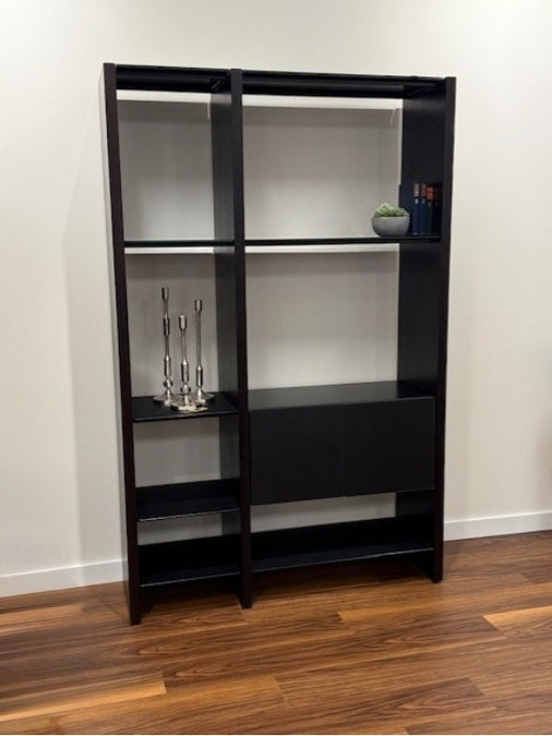 Semblance Bookcase by BDI is featured in Chocolate Stained Ash.