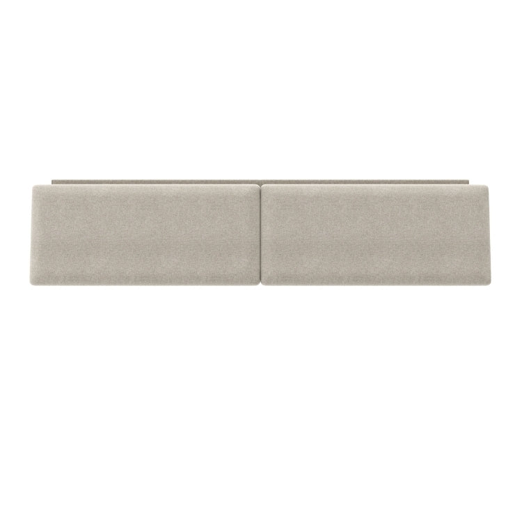 King Size Contour Headboard Cushion in Almond
