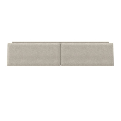 King Size Contour Headboard Cushion in Almond