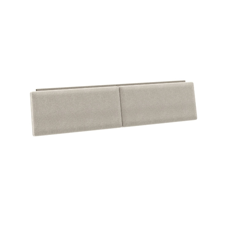 King Size Contour Headboard Cushion in Almond angled view