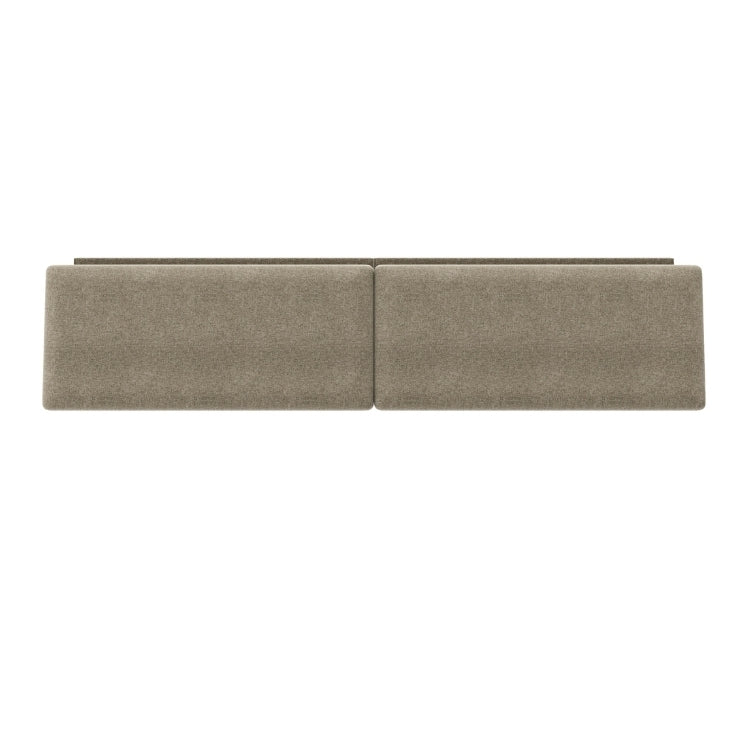 King Size Contour Headboard Cushion in Pecan