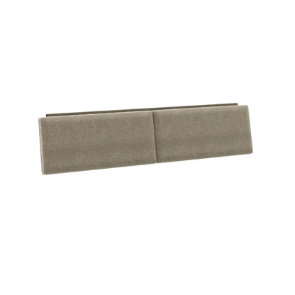 King Size Contour Headboard Cushion in Pecan angled view