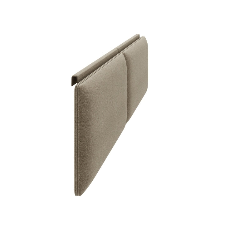 King Size Contour Headboard Cushion in Pecan side view