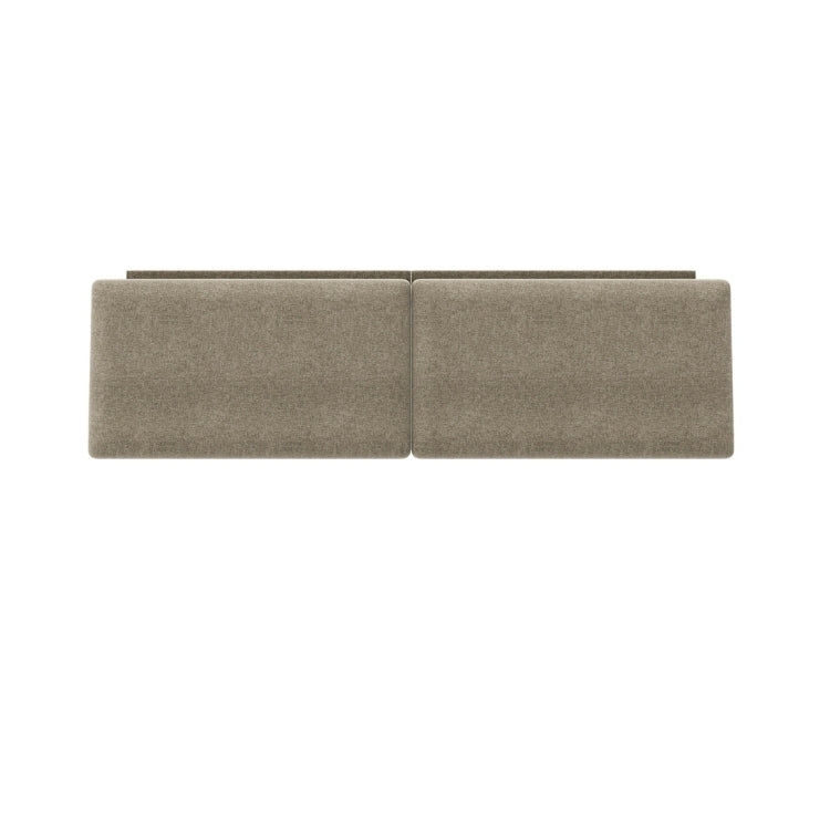 Queen Size Contour Headboard Cushion in Pecan