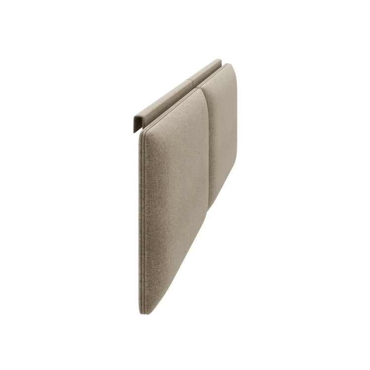 Queen Size Contour Headboard Cushion in Pecan side view