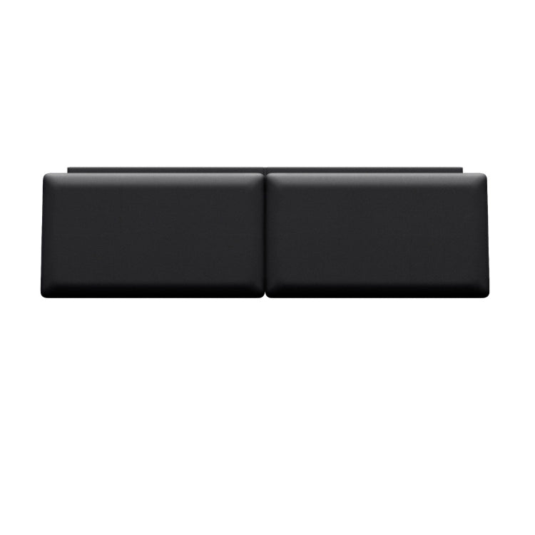 Queen Size Contour Headboard Cushion in Pepper leather