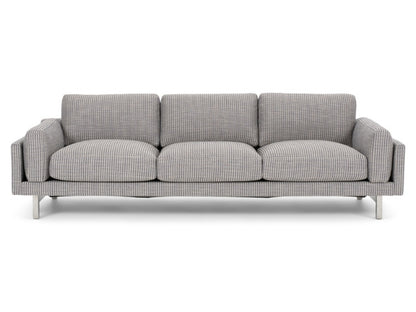 Cooks Elements Sofa high leg in grey head on