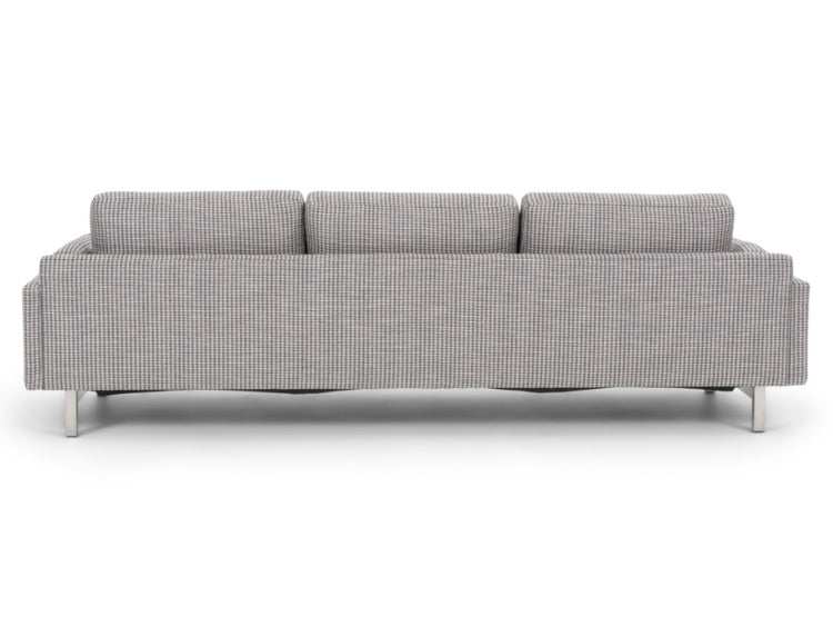 Cooks Elements Sofa high leg in grey back view