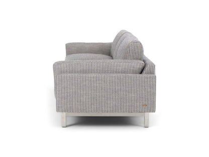 Cooks Elements Sofa high leg in grey side view