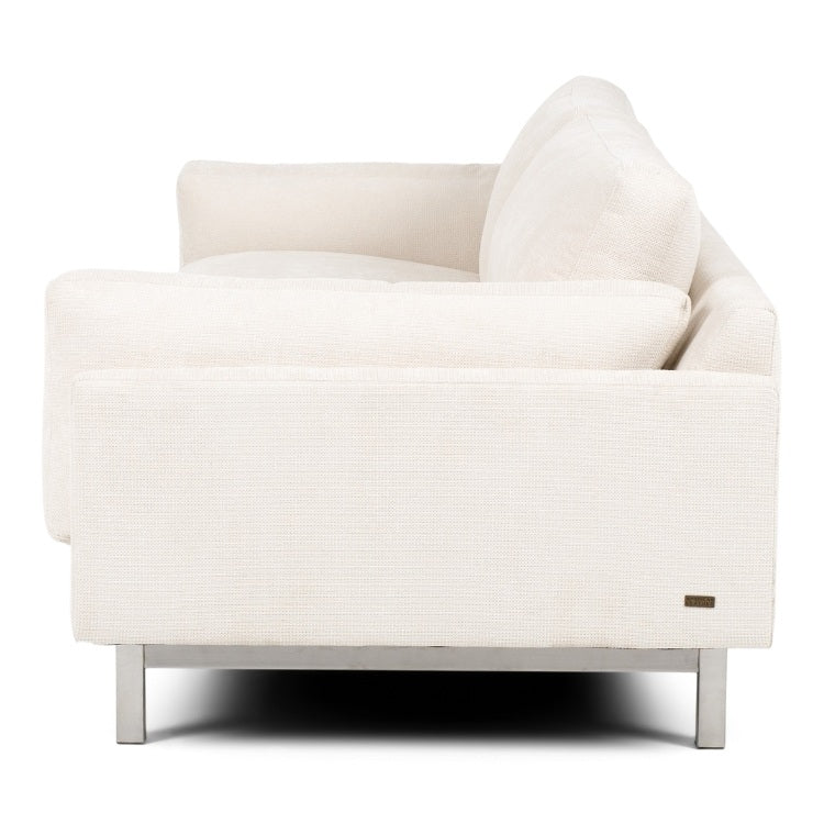 Cooks Elements Sofa high leg in white side view
