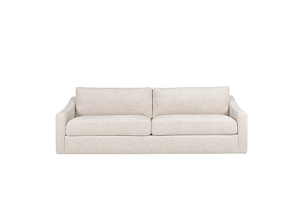 Doran Elements Leather Sofa low leg in white head on