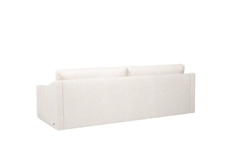 Doran Elements Leather Sofa low leg in white back