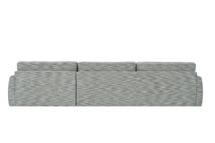 Back of sectional sofa with Gray fabric 
