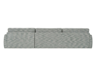 Back of sectional sofa with Gray fabric 