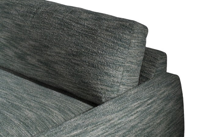 Gray textured sofa on a white background
