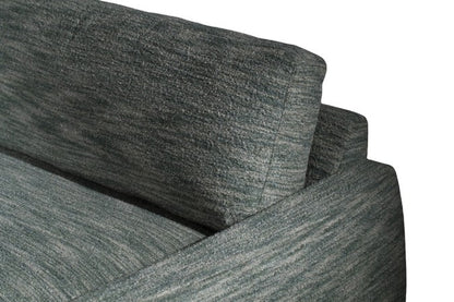 Gray textured sofa on a white background
