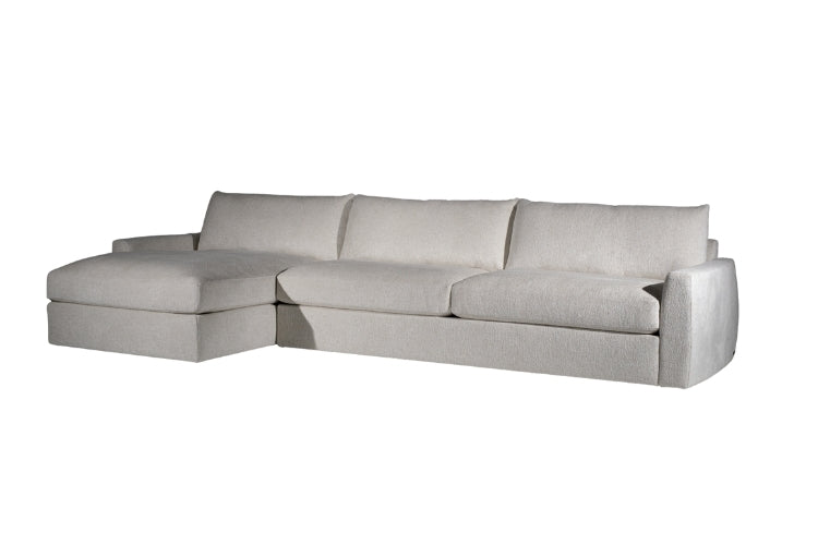 American Leather Estero Sectional in Grey in L shape
