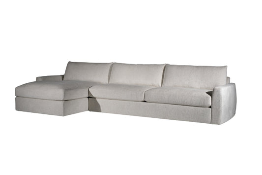 American Leather Estero Sectional in Grey in L shape