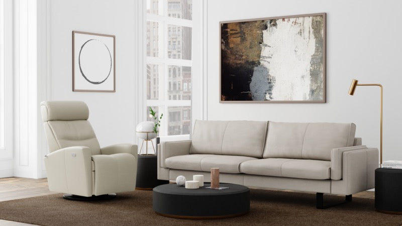 Fjords Large Milan Swing Relaxer with Power with sofa
