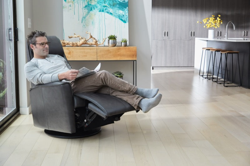 Fjords Large Urban Swing Relaxer with Power reclined with person