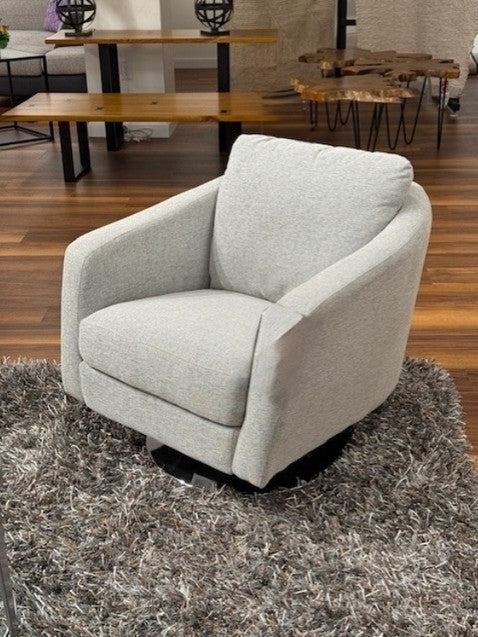 The Toby Swivel Chair by Home Trends is featured in Grade 2 Urban Gray.