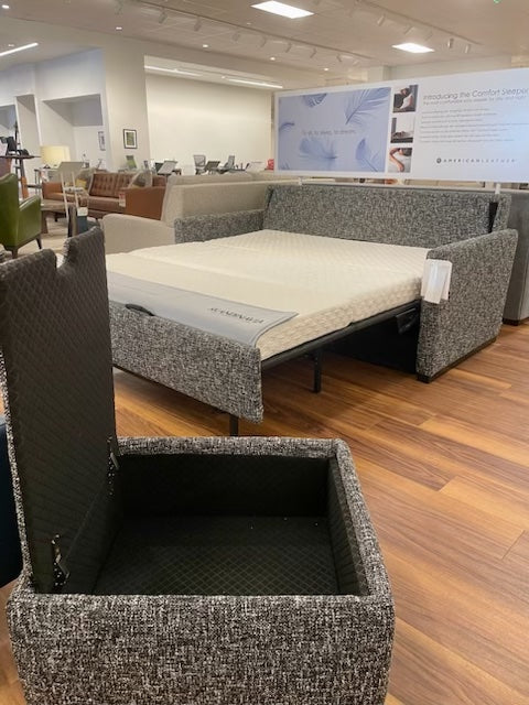 Pearson Queen Plus Sleeper with Storage Chaise Ottoman