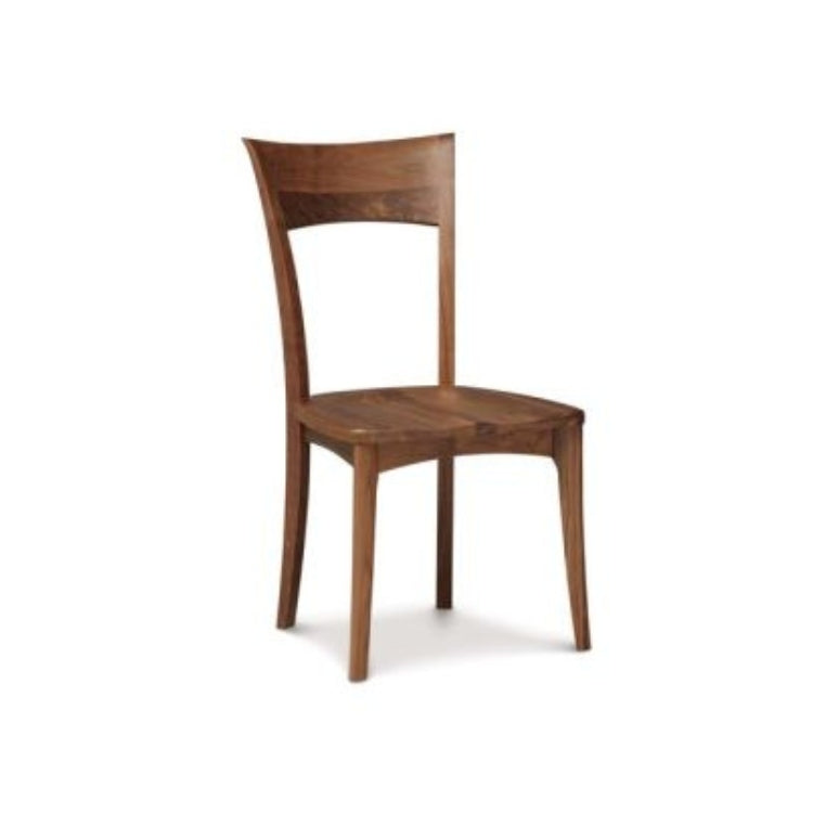 Ingrid Sidechair with Wooden Seat in Walnut